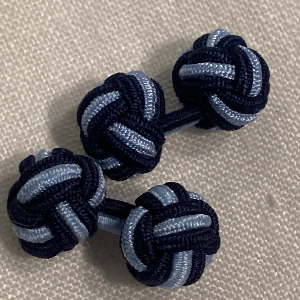 Sans fifth avenue round knots cuff links 3 pairs